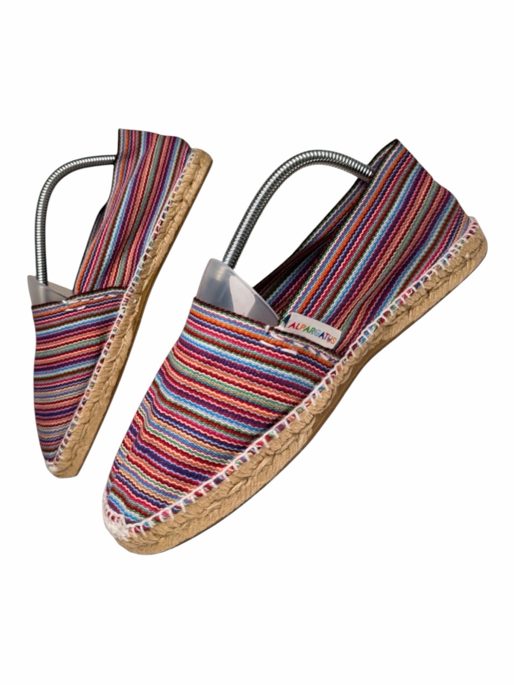 Alpargatus Rainbow Stripe Espadrille Flats‎ Made in Spain Vegan EU 41